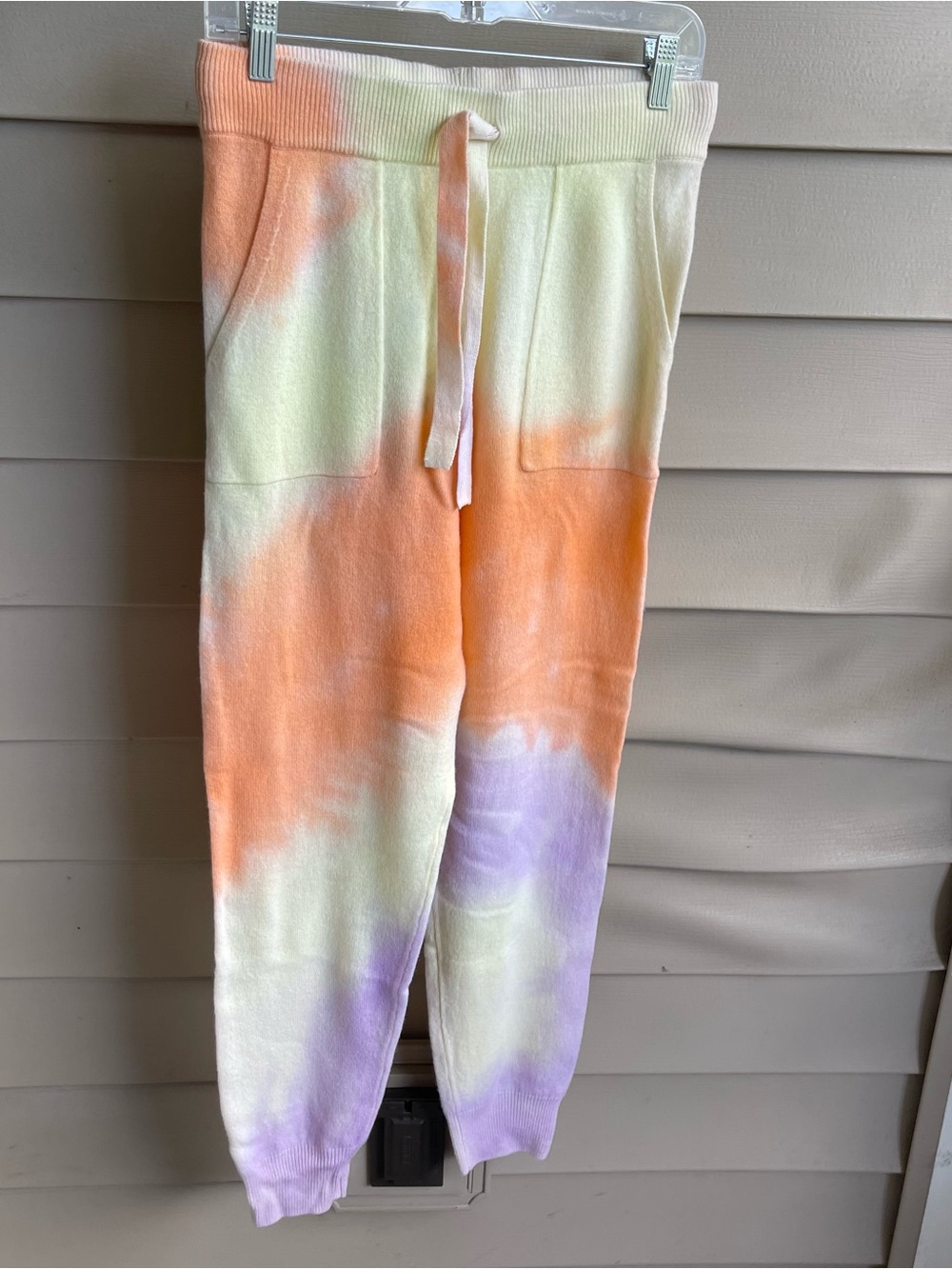 CRUSH Faro Chill Joggers 2.0 Cashmere Women's Size 1 S Yellow Orange Tie Dyed